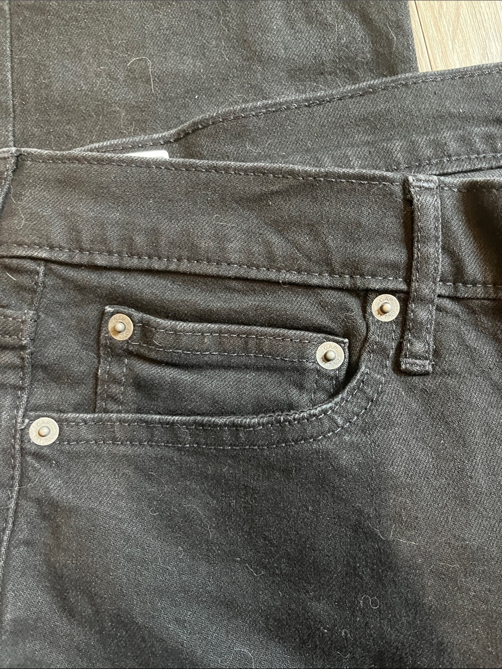 Gap black jeans vintage slim mid rise size 12 31